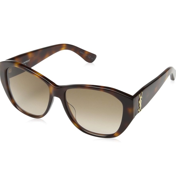 SAINT LAURENT HAVANA CAT EYE SUNGLASSES SL M8/FN - Picture 3 of 7